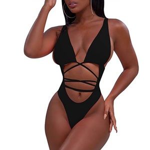 Sexy wrap around one piece swimsuit